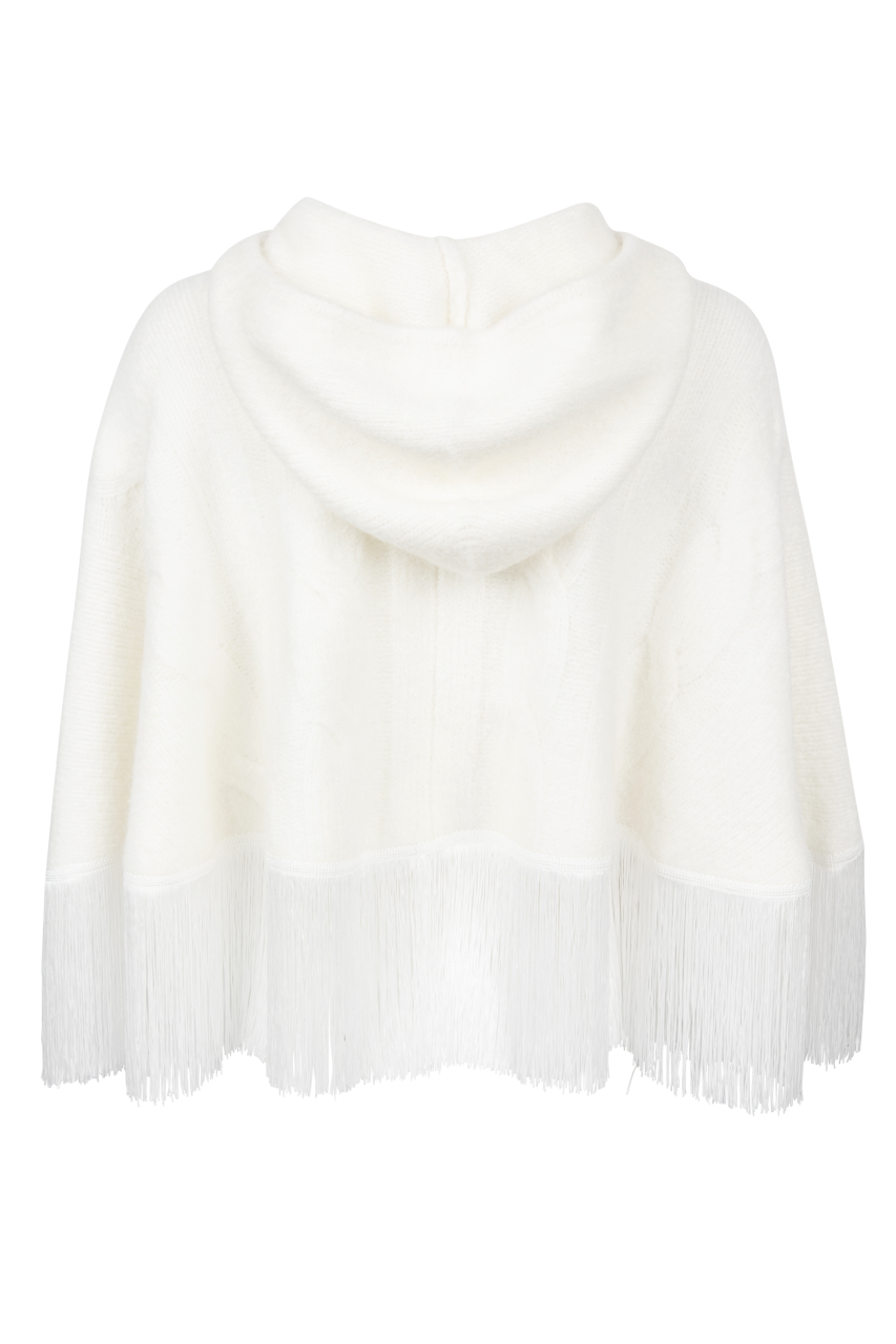 Understated Leather Whistle Fringe Poncho