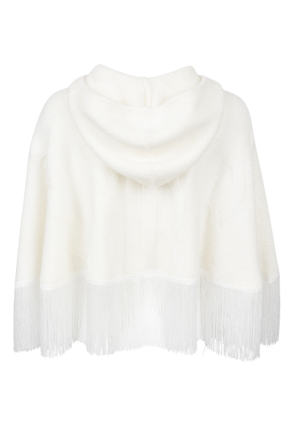Understated Leather Whistle Fringe Poncho