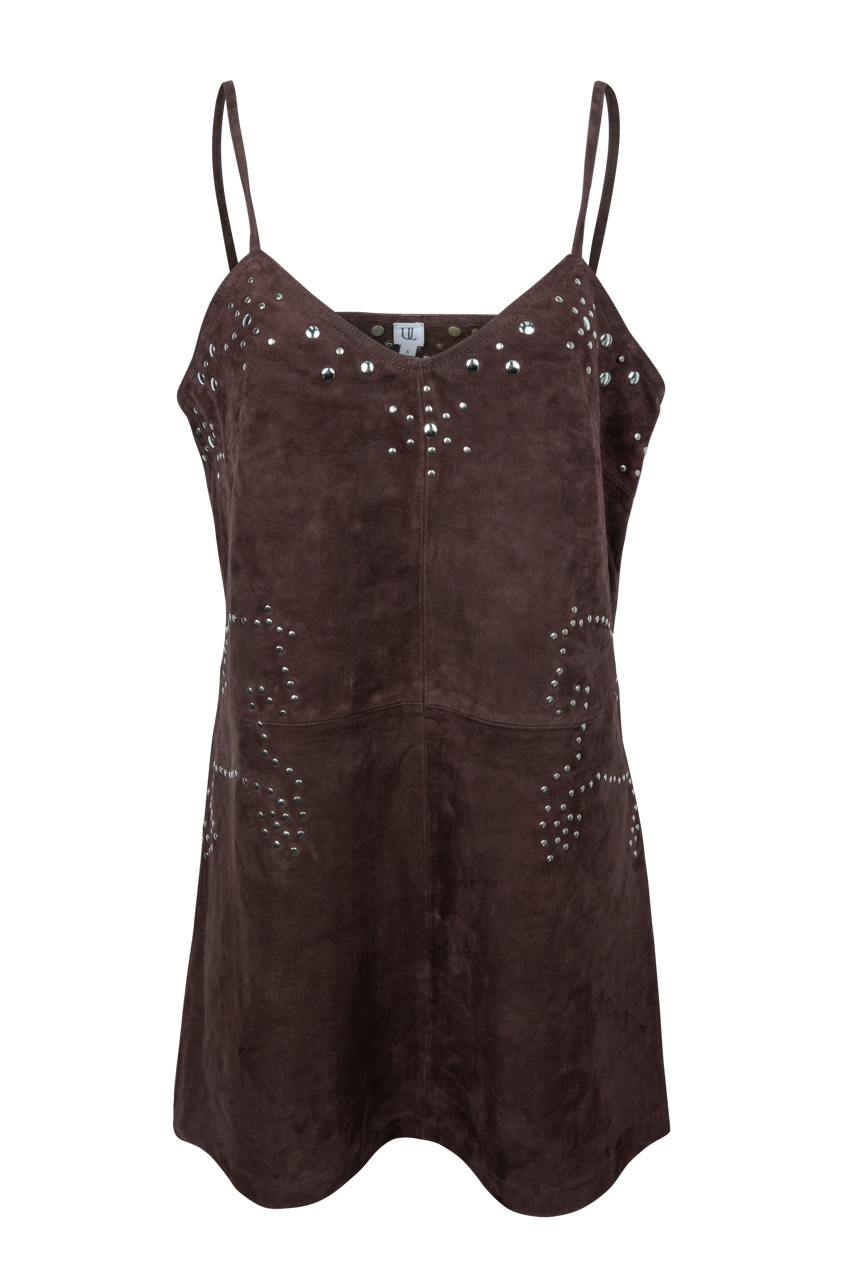 Understated Leather Saddle Up Slip Dress
