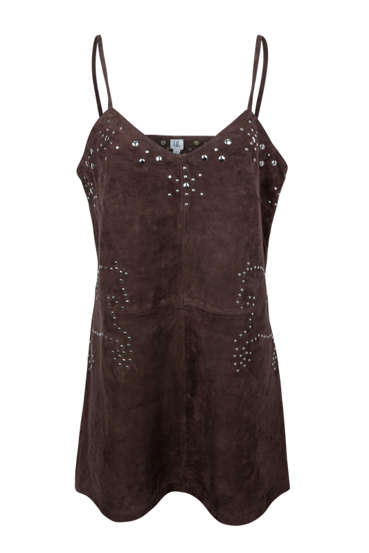 Understated Leather Saddle Up Slip Dress