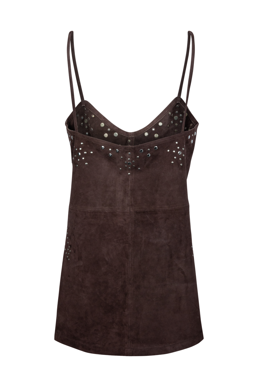 Understated Leather Saddle Up Slip Dress