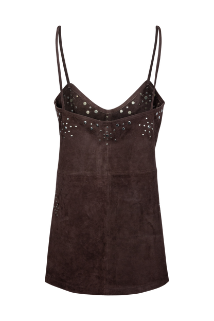 Understated Leather Saddle Up Slip Dress