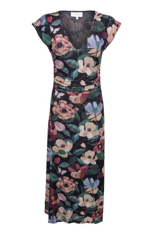 Cleobella Dierdre Floral Mesh Midi Dress