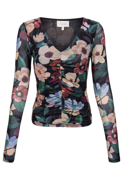 Cleobella Cariad Floral Mesh Top