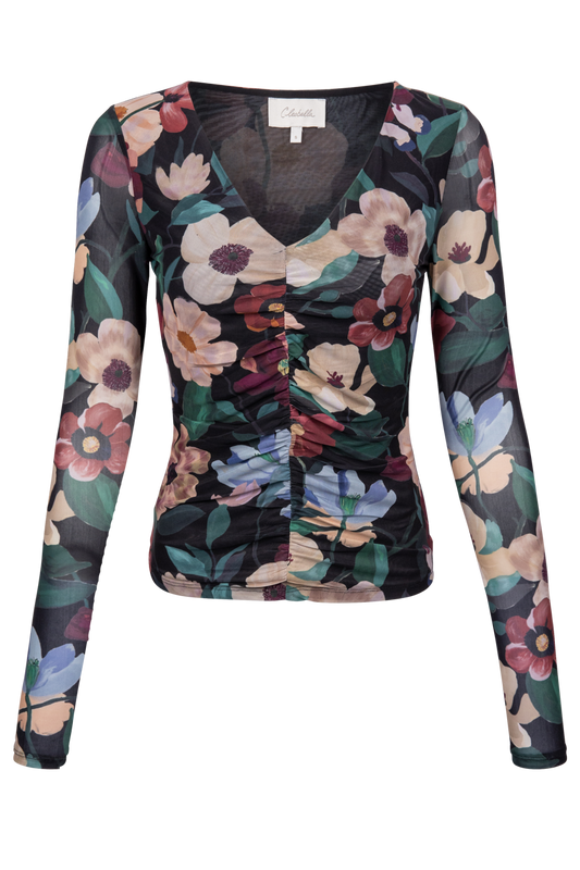 Cleobella Cariad Floral Mesh Top