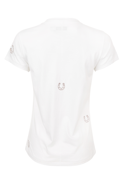 Catherine Gee Embroidered Horseshoe Tee
