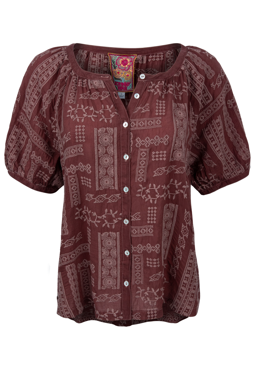 Johnny Was Avah Patchwork Shirt