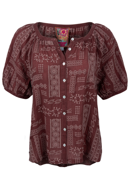 Johnny Was Avah Patchwork Shirt