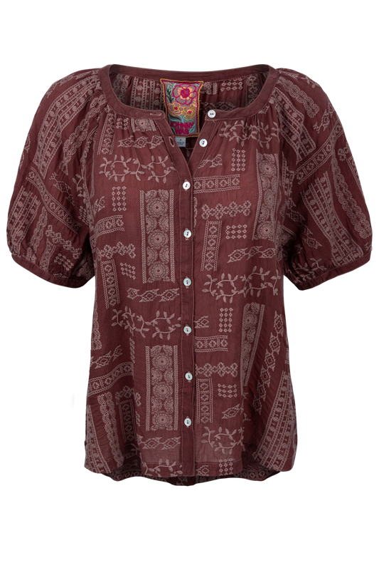 Johnny Was Avah Patchwork Shirt
