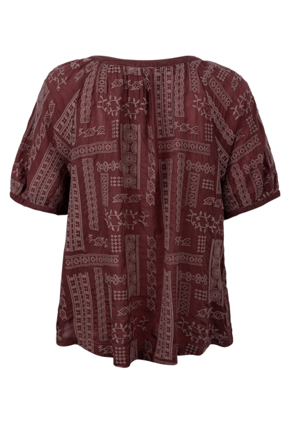 Johnny Was Avah Patchwork Shirt