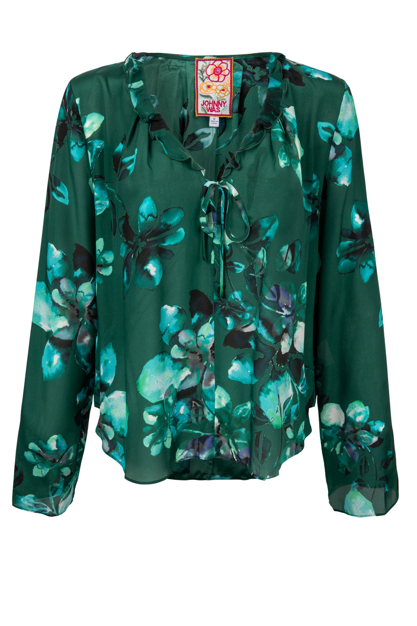 Johnny Was Bonsall Ruffle Blouse