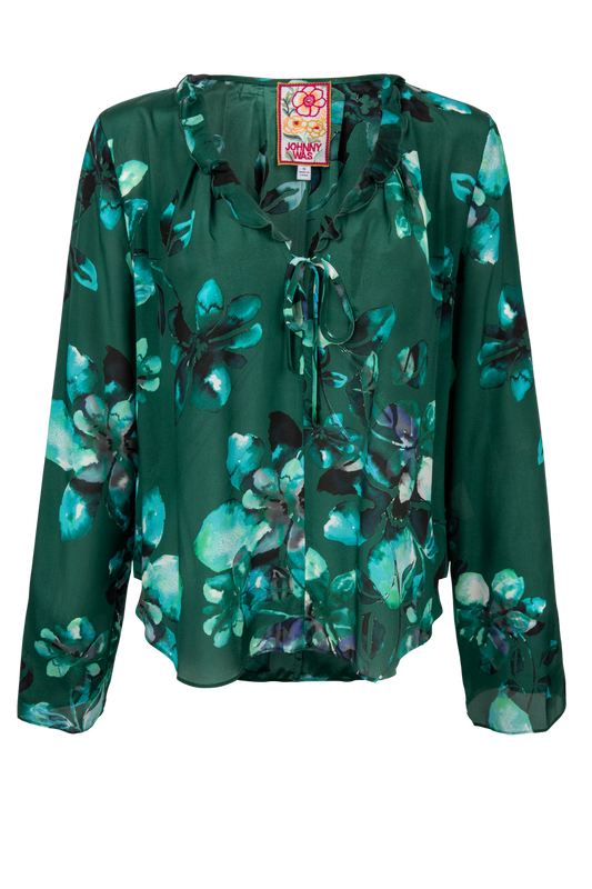 Johnny Was Bonsall Ruffle Blouse
