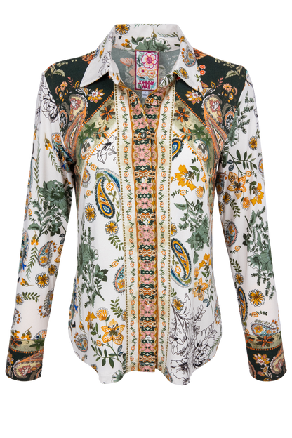 Johnny Was Janie Solana Printed Shirt