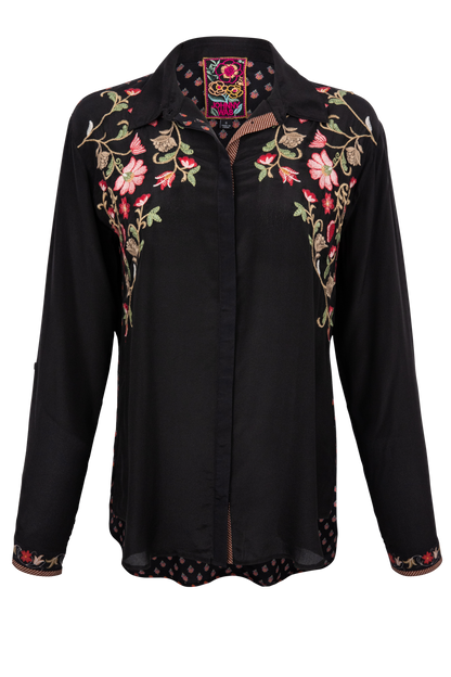 Johnny Was Dolores Embroidered Shirt