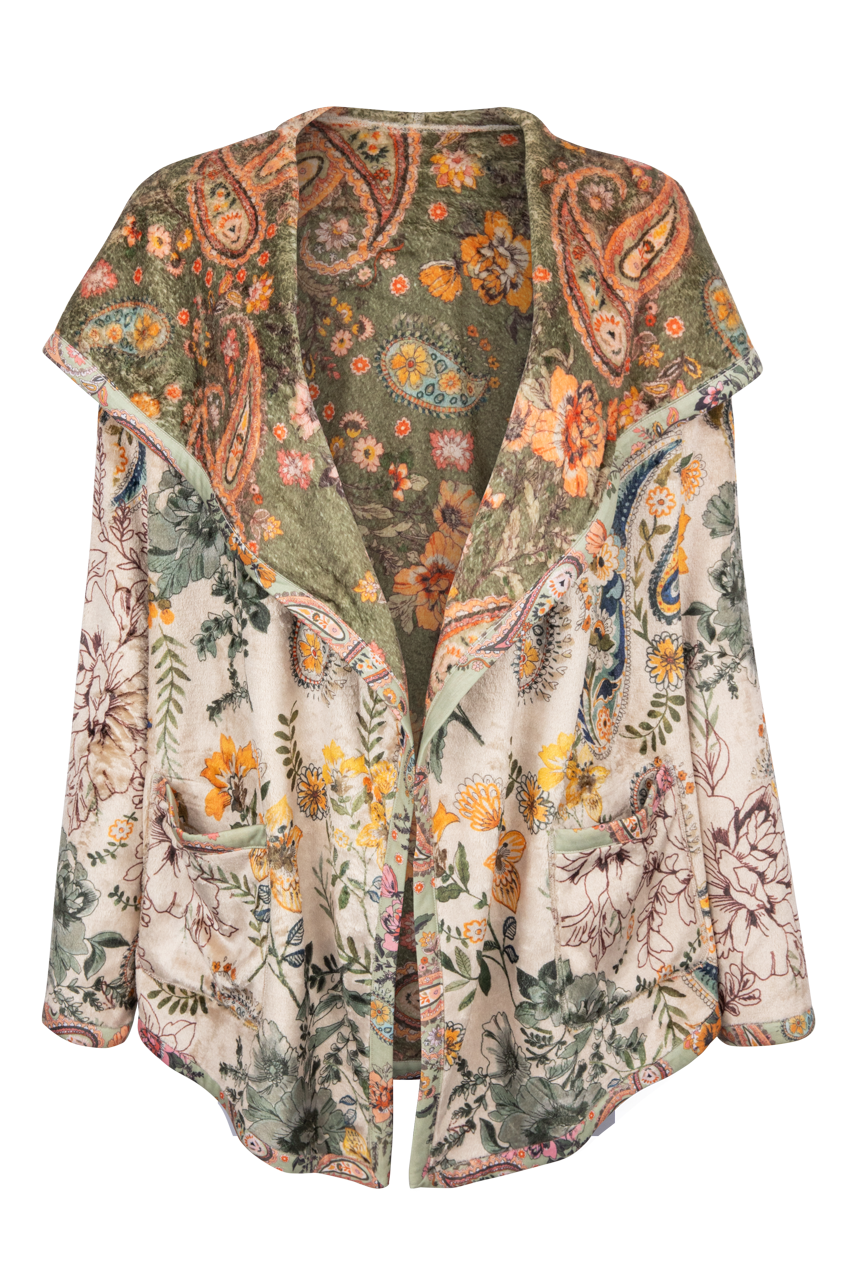 Johnny Was Joan Reversible Sherpa Jacket