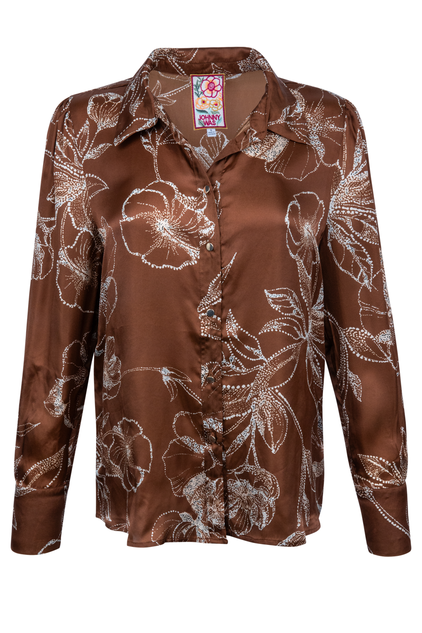 Johnny Was Avery Button Down Diara Blouse