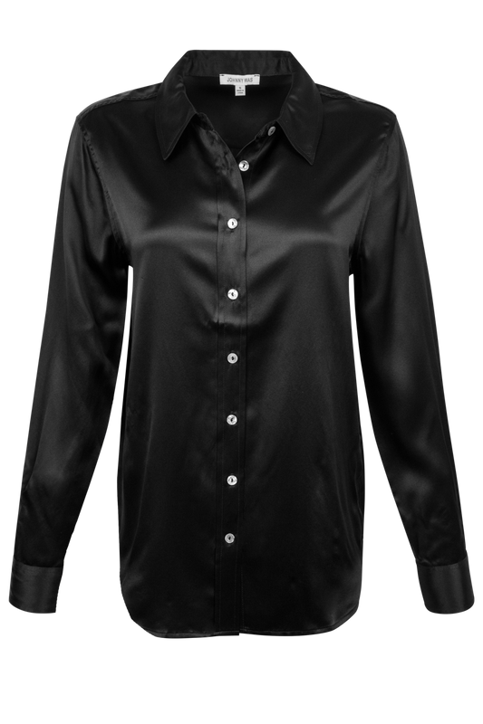 Johnny Was Silk Collared Button Down Shirt - alternate view