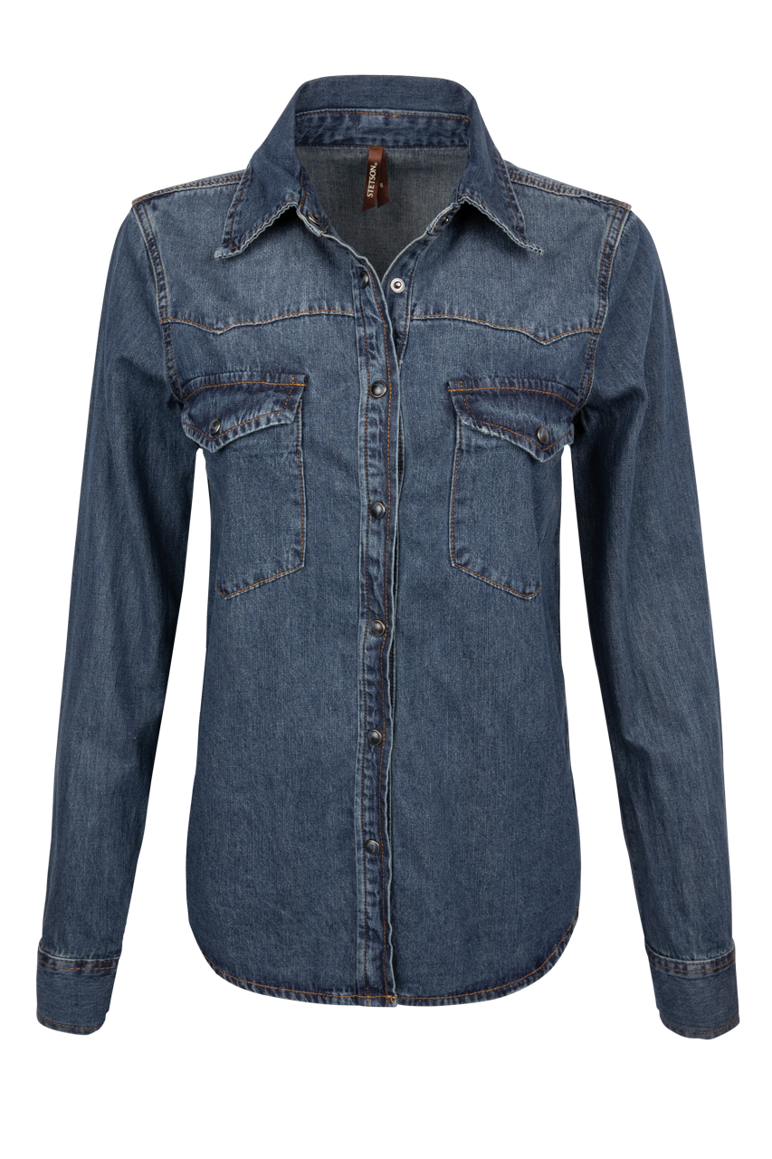 Stetson Women's Western Denim Snap Shirt