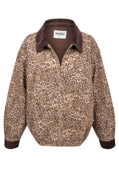 Show Me Your Mumu Carter Leopard Bomber Jacket