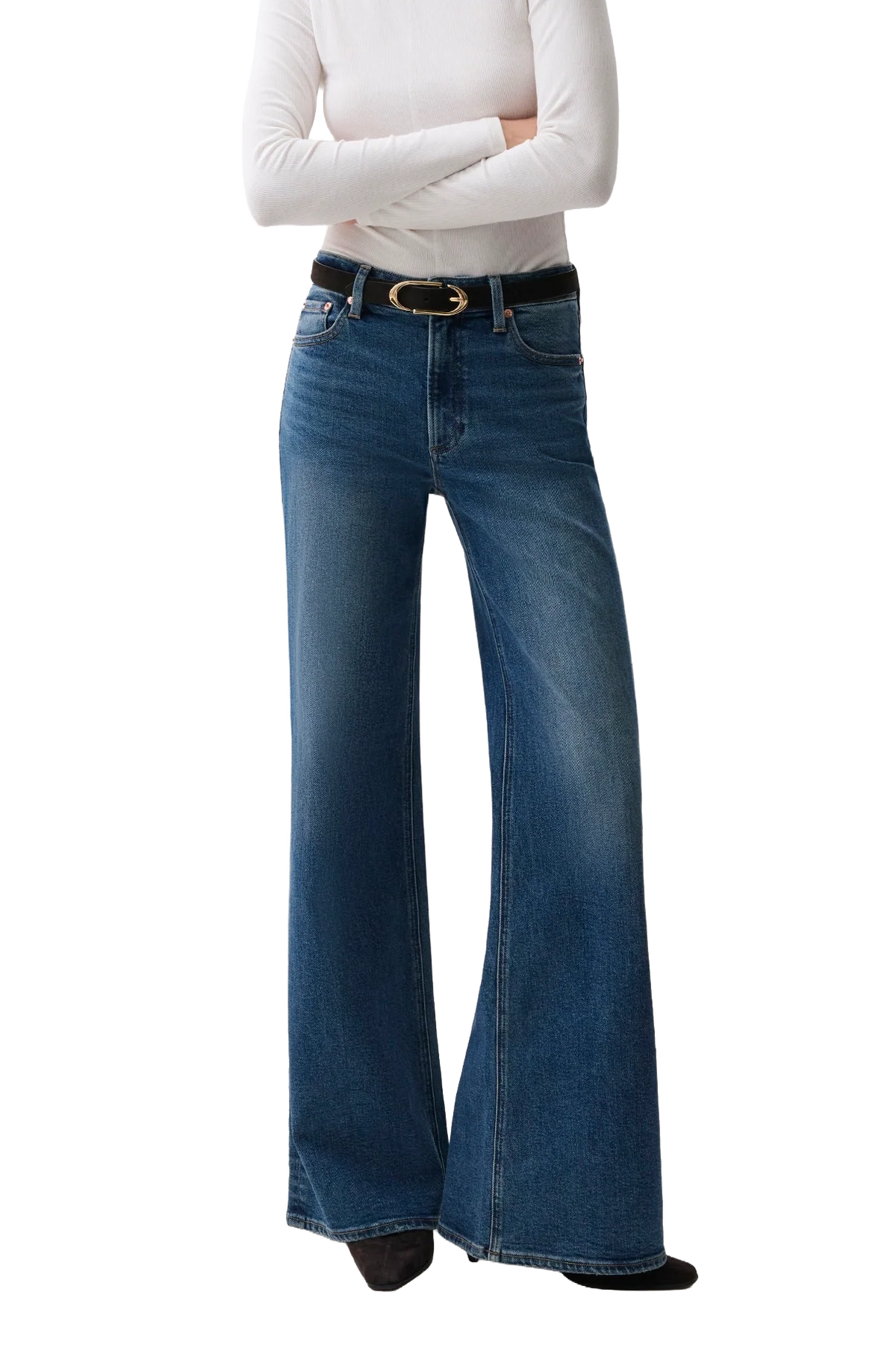 Pistola Vivian Mid-Rise Wide Leg Jeans