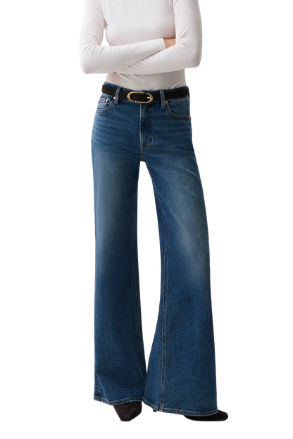 Pistola Vivian Mid-Rise Wide Leg Jeans