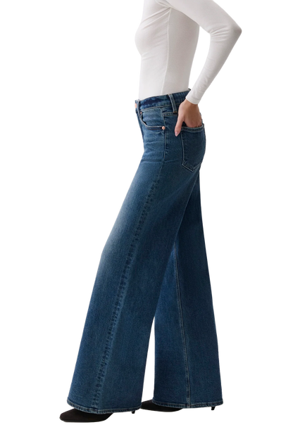 Pistola Vivian Mid-Rise Wide Leg Jeans