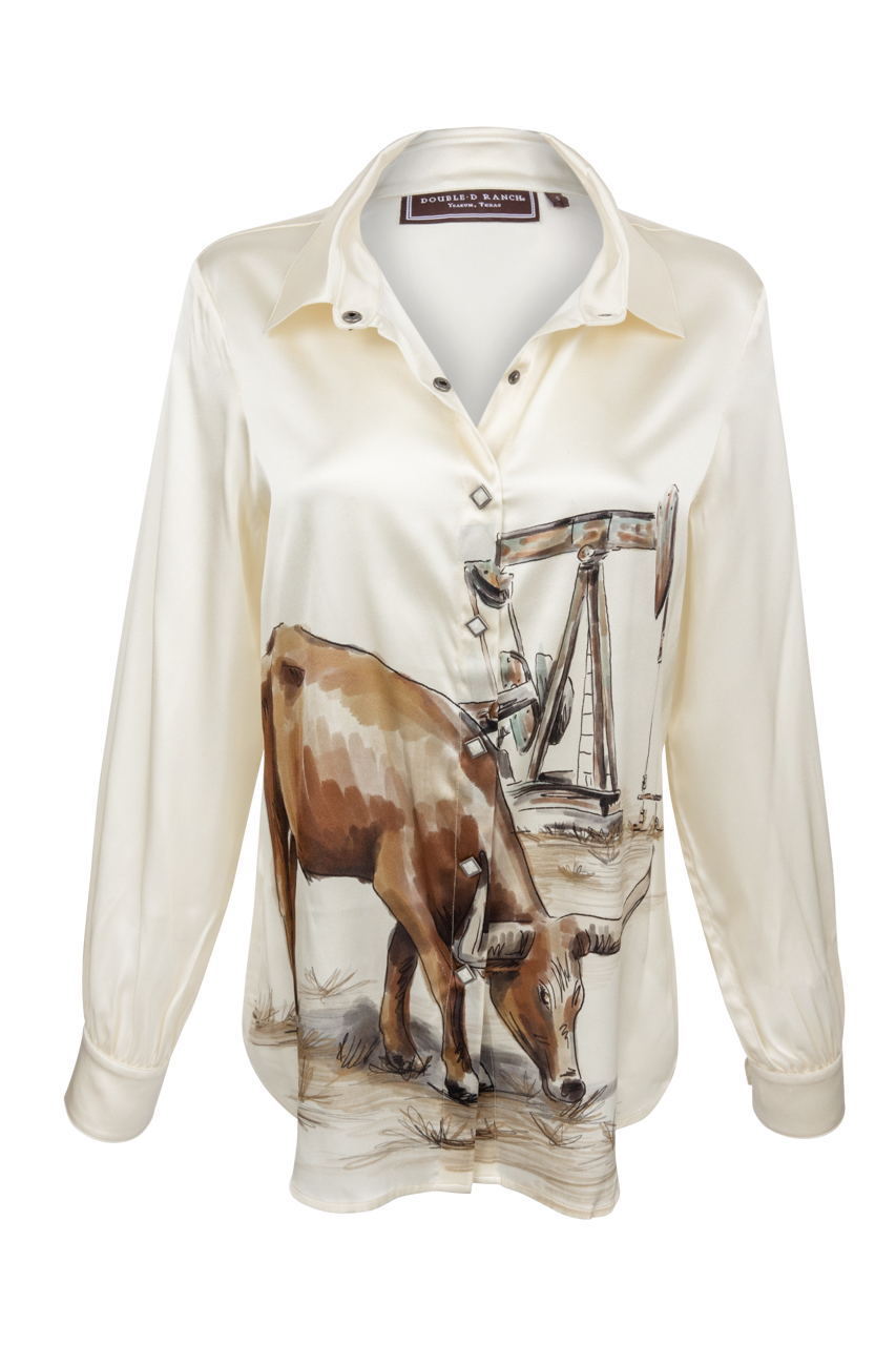 Double D Ranch Seen In Texas Blouse