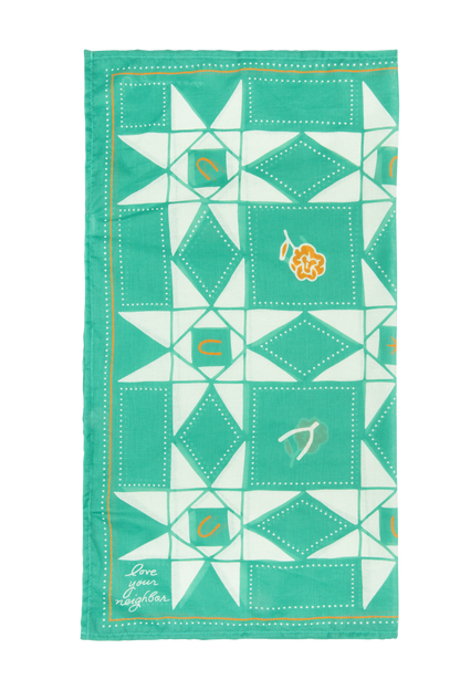 Jenni Earle Love Your Neighbor Bandana Scarf