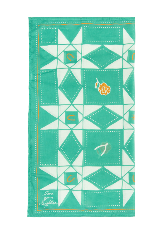 Jenni Earle Love Your Neighbor Bandana Scarf