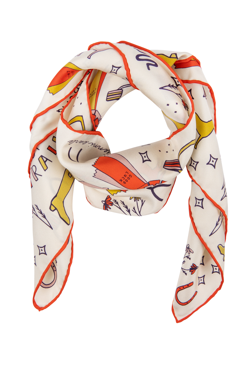 Jenni Earle Word Jumble Silk Scarf