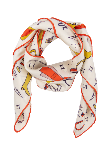 Jenni Earle Word Jumble Silk Scarf