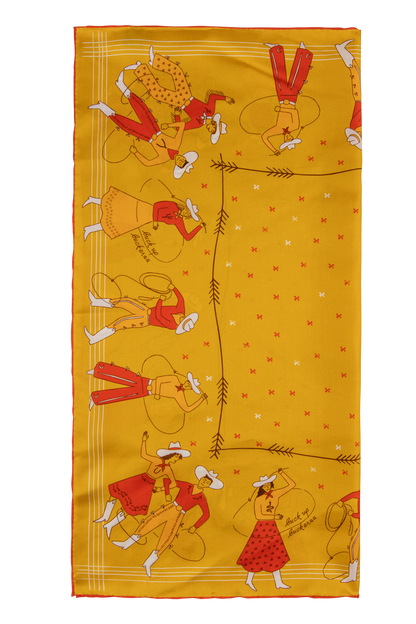 Jenni Earle Buck Up Buckaroo Silk Scarf
