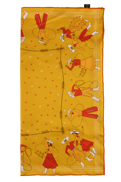 Jenni Earle Buck Up Buckaroo Silk Scarf