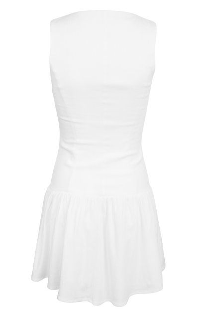 Klesis White Linen Dress