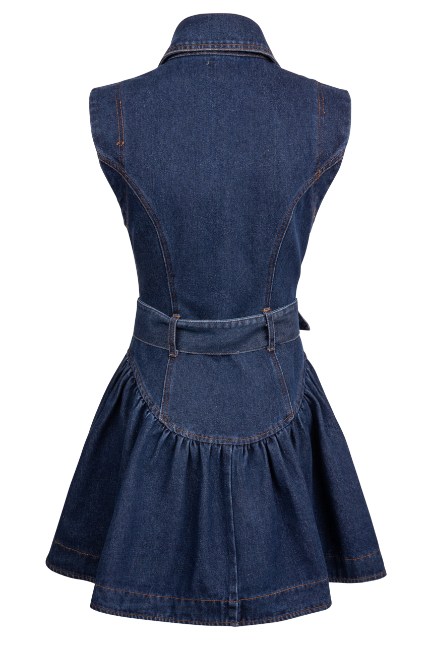 Sky to Moon Denim Mini Dress