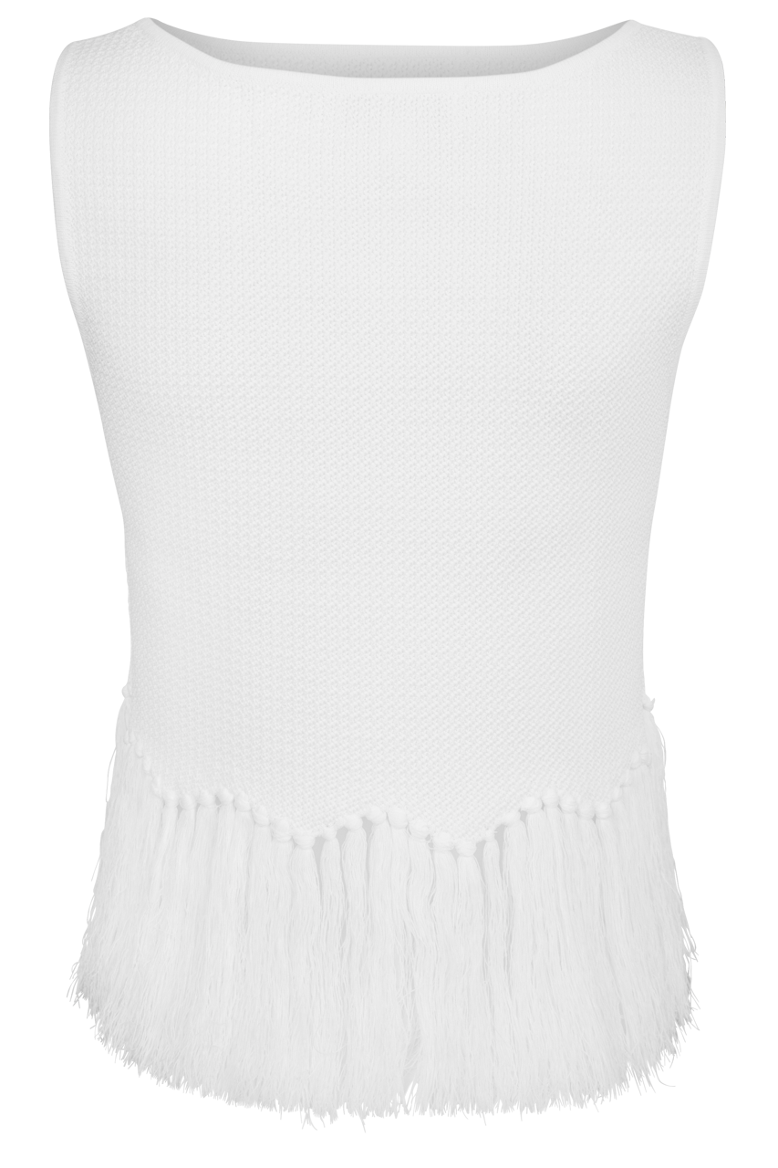 English Factory Ivory Knit Tank