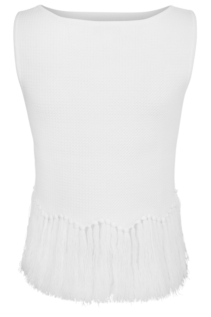 English Factory Ivory Knit Tank