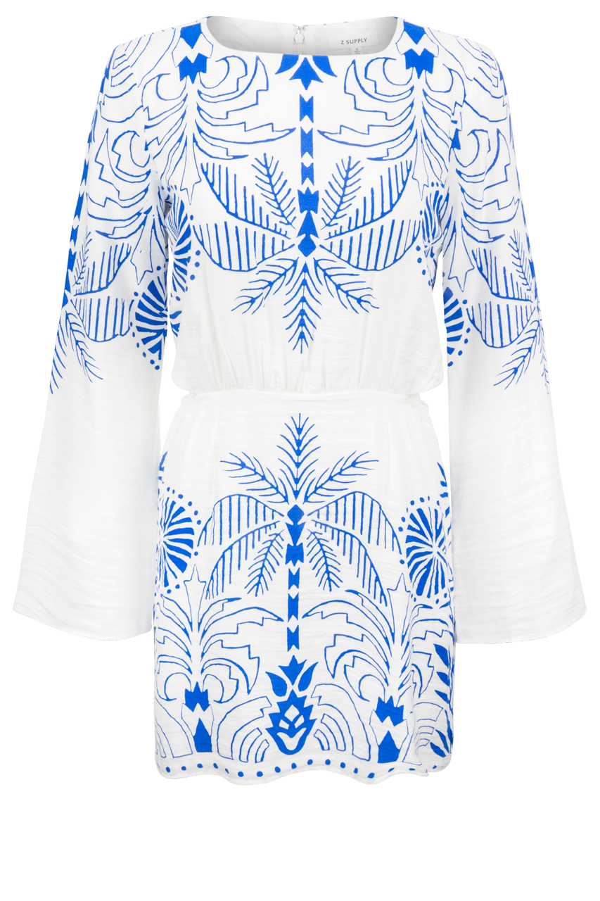 Z Supply Tahina Palm Mini Dress