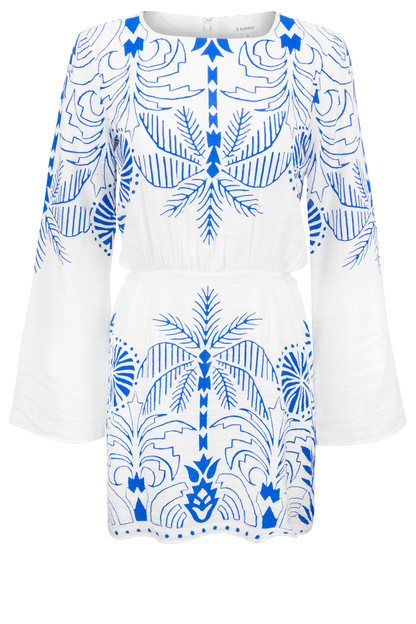 Z Supply Tahina Palm Mini Dress