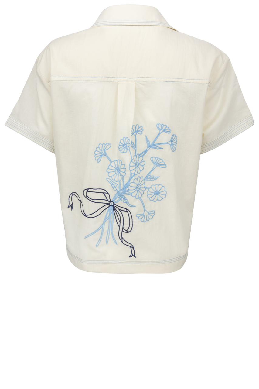 Raisonnel Embroidered Floral Top