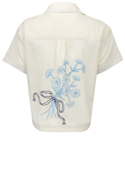 Raisonnel Embroidered Floral Top