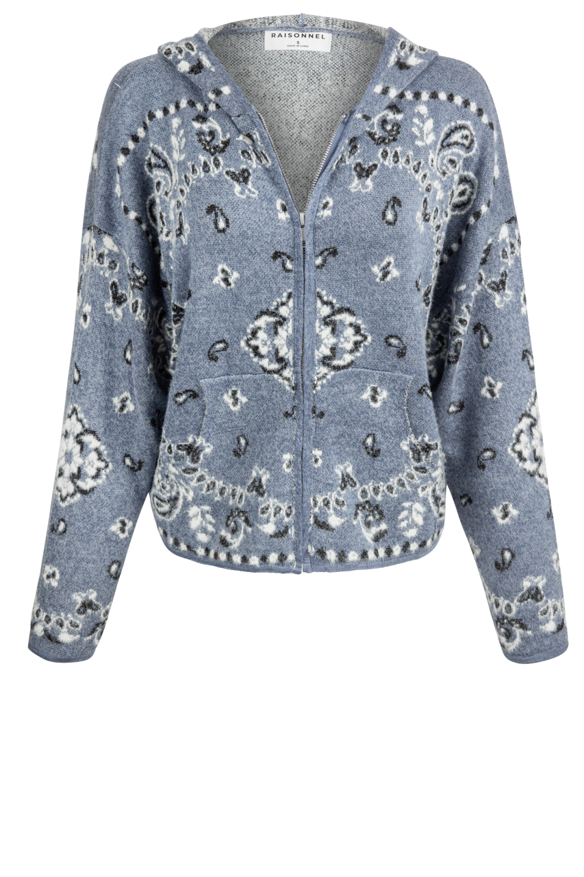 Raisonnel Pine Fuzzy Knit Cardigan