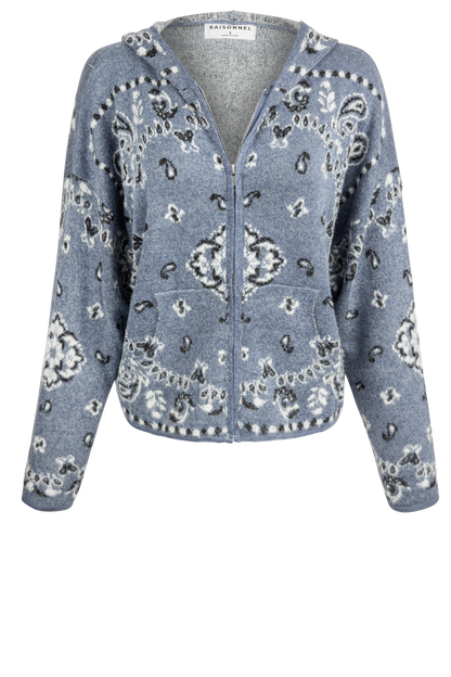 Raisonnel Pine Fuzzy Knit Cardigan