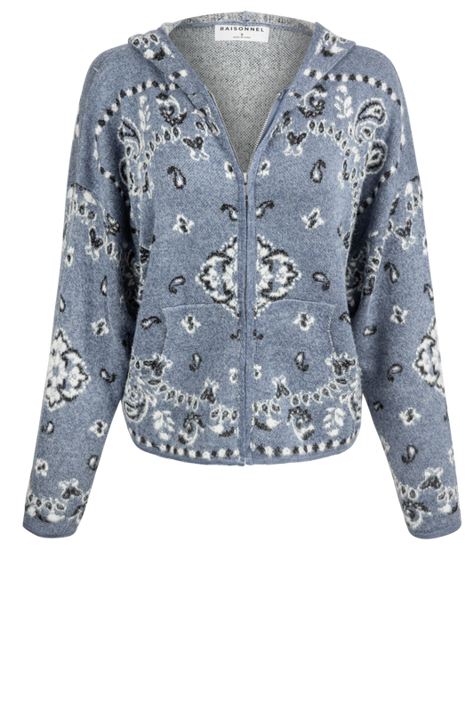 Raisonnel Pine Fuzzy Knit Cardigan