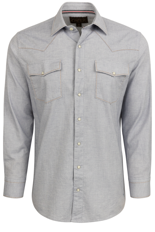 Madison Creek Bisley Western Shirt - Dotted Blue