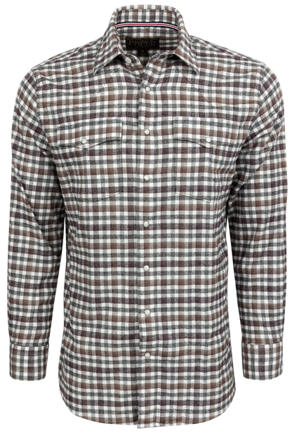 Madison Creek Bisley Western Shirt - Red & Blue Check