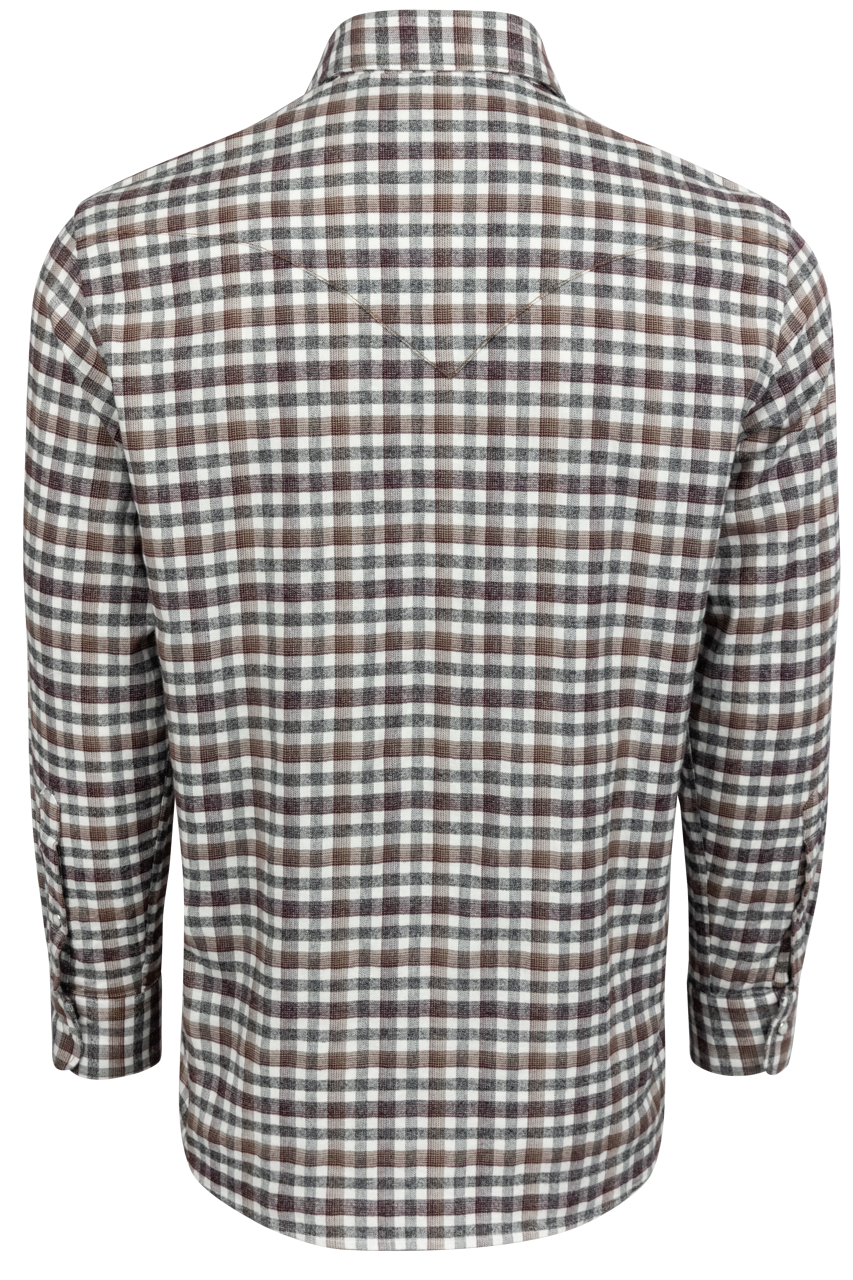 Madison Creek Bisley Western Shirt - Red & Blue Check