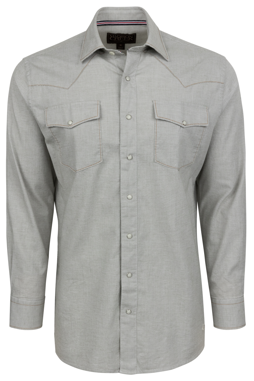 Madison Creek Bisley Western Shirt - Dotted Sage