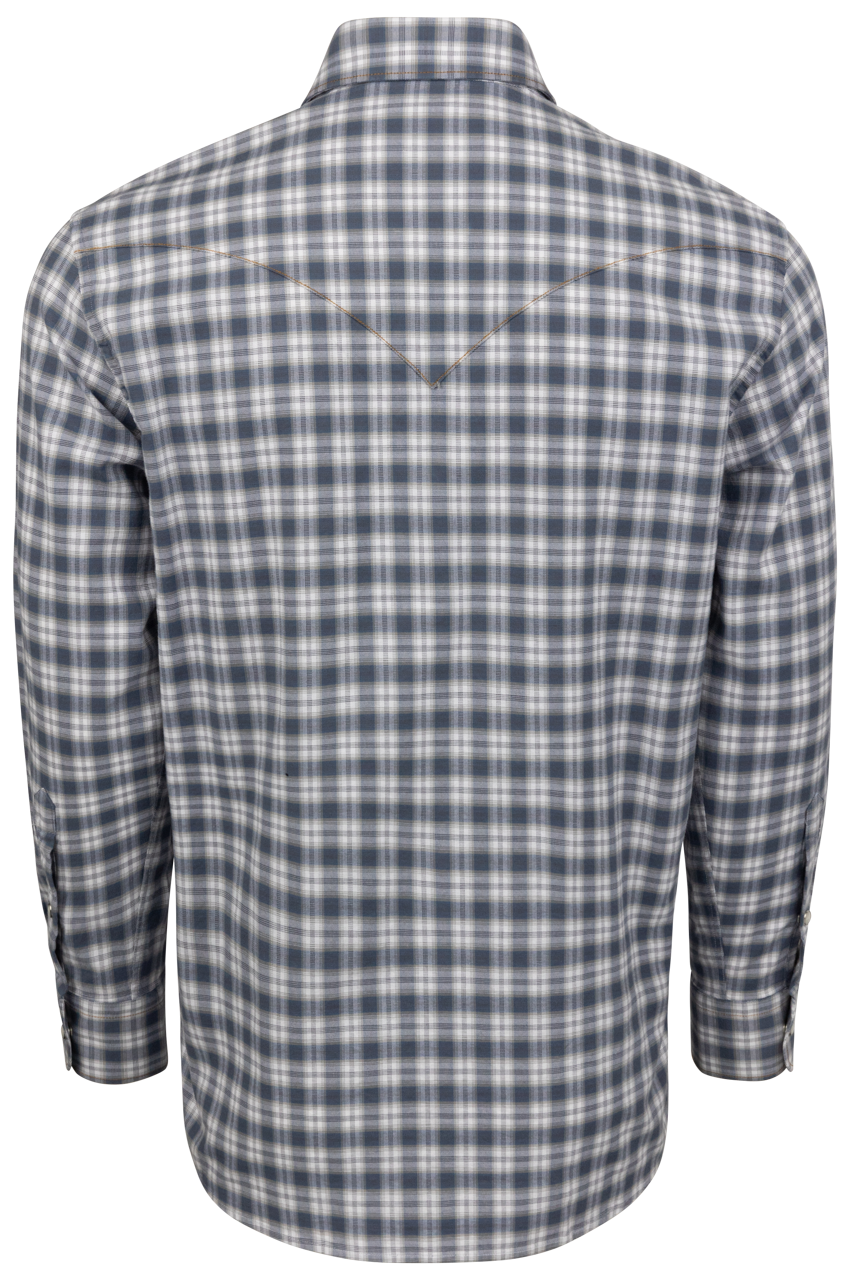 Madison Creek Bisley Western Shirt - Blue Plaid