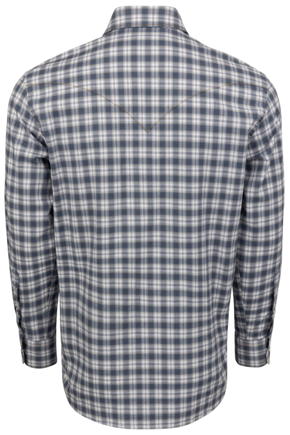 Madison Creek Bisley Western Shirt - Blue Plaid